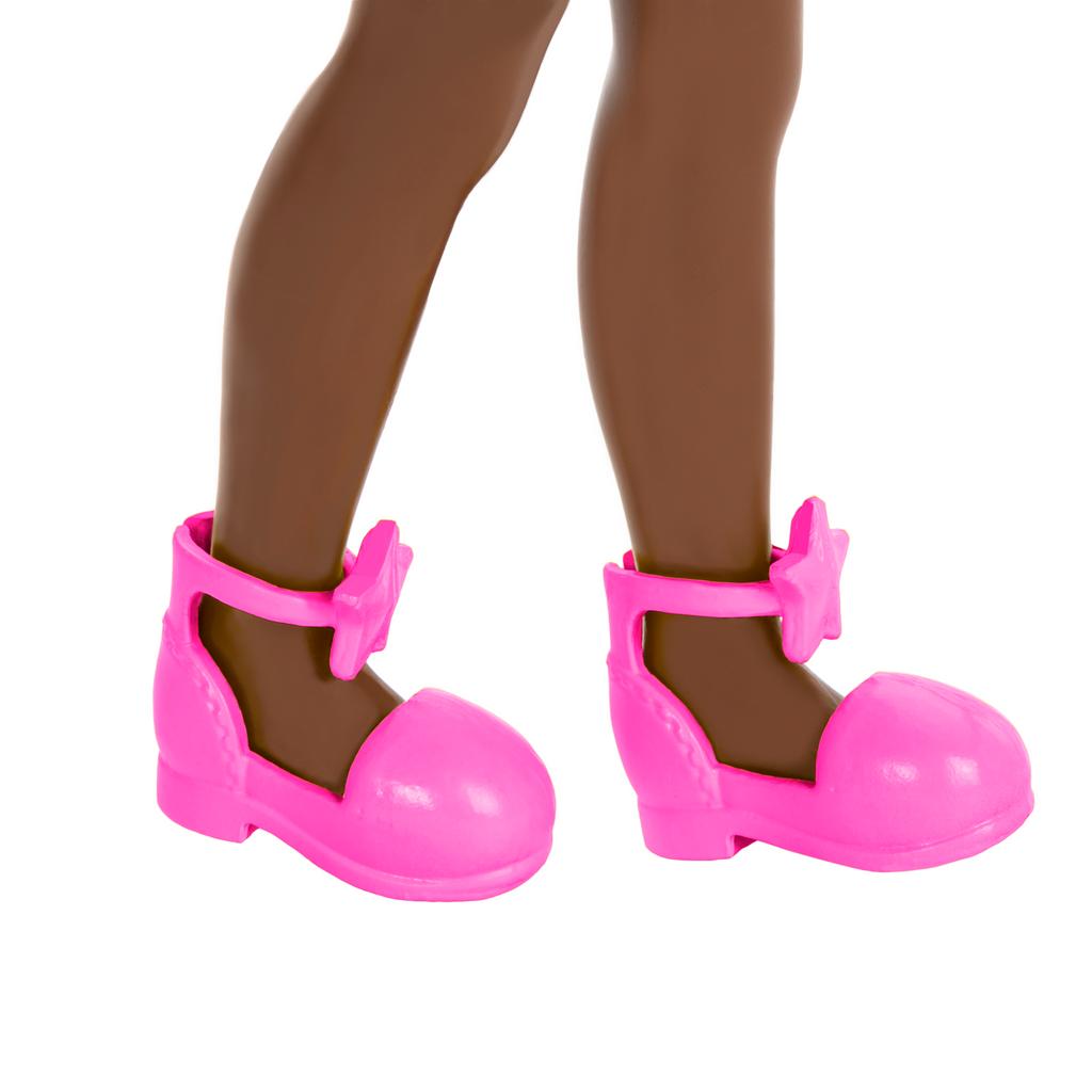 Barbie Chelsea Petite Poupée Robe Florale, Chignons, Yeux Bruns