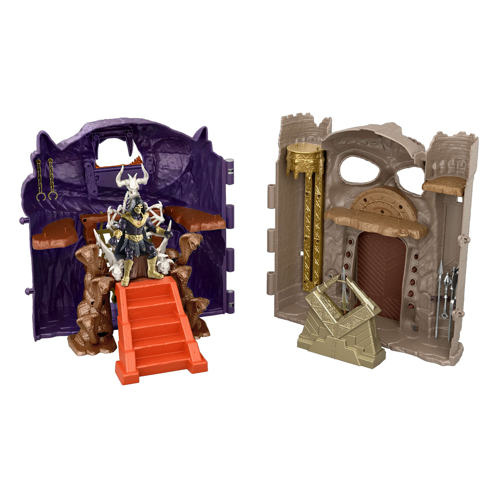 Masters Of The Universe Battle For Eternia Playset, Castle Grayskull, Snake Mountain & Skeletor