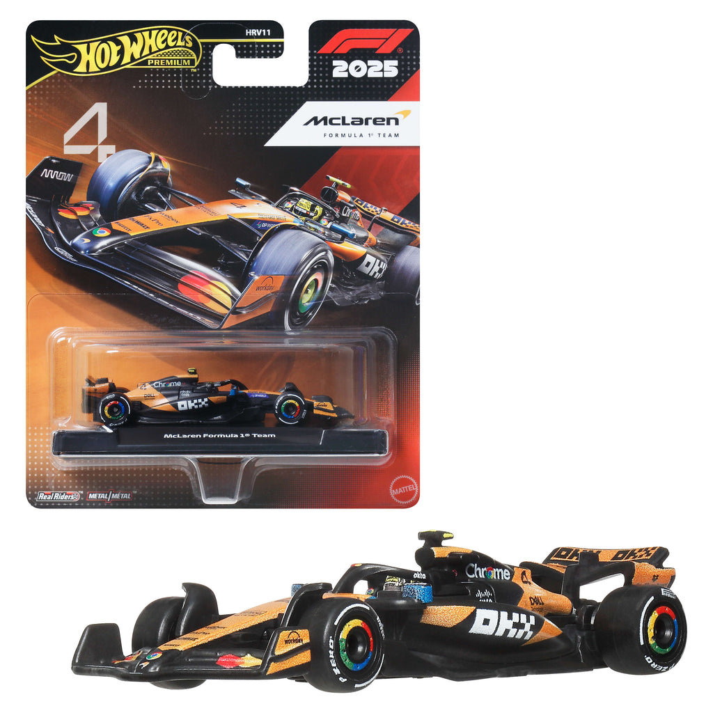 Hot Wheels 1:64 Scale Premium Die-Cast Formula 1 Collectible Toy Race Car
