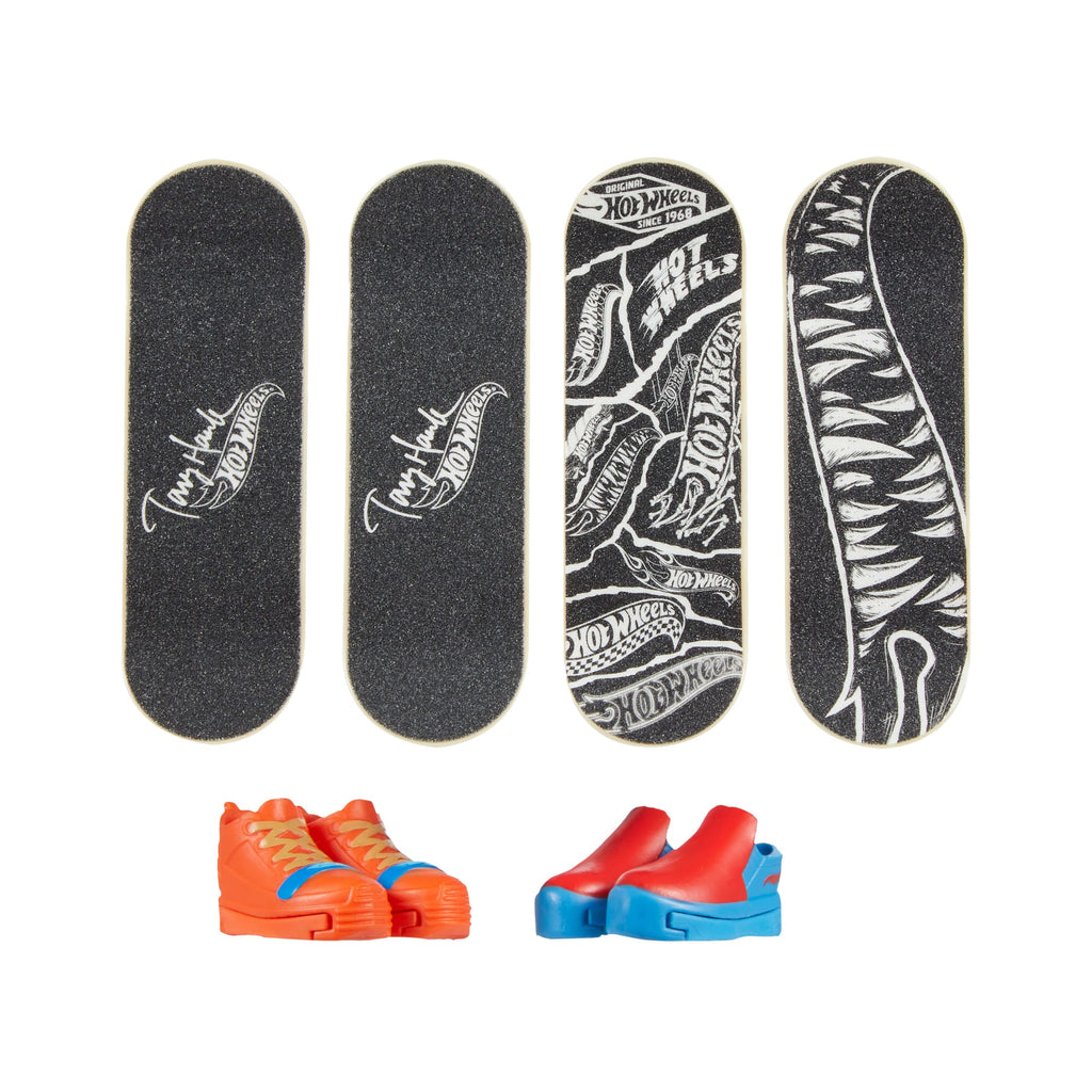 Hot Wheels Skate Veículo de Brinquedo Embalagem de Skates com Tênis Tony Hawk Pássaros