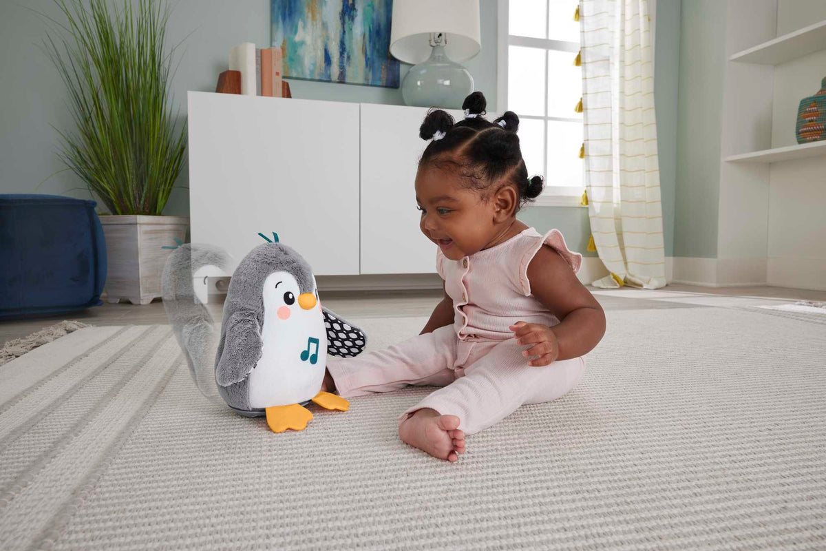 Fisher-Price-Peluche Musicale Manchot Culbuto Dès La Naissance