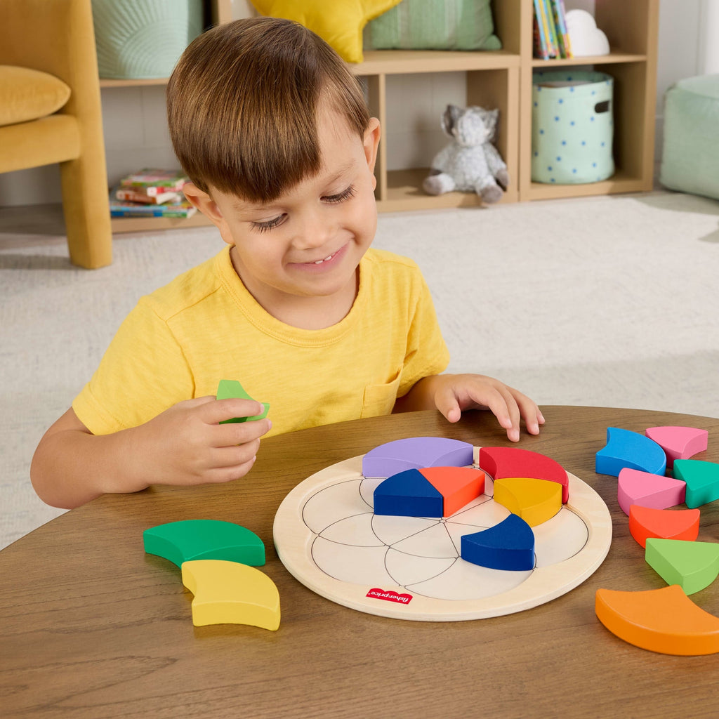 Casse-Tête en Bois de La Roue des Couleurs de Fisher-Price
