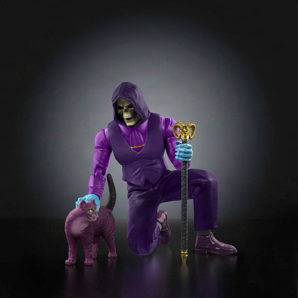 Masters Of The Universe Chronicles Dream Date Skeletor Figure With Soft Goods Suit & Cat