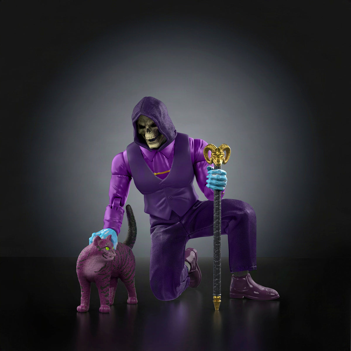 Masters Of The Universe Chronicles Dream Date Skeletor Figure With Soft Goods Suit & Cat