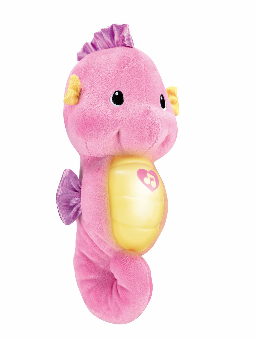 Fisher-Price Soothe & Glow Seahorse, Musical Plush Toy & Sound Machine For Baby With Lights, Pink