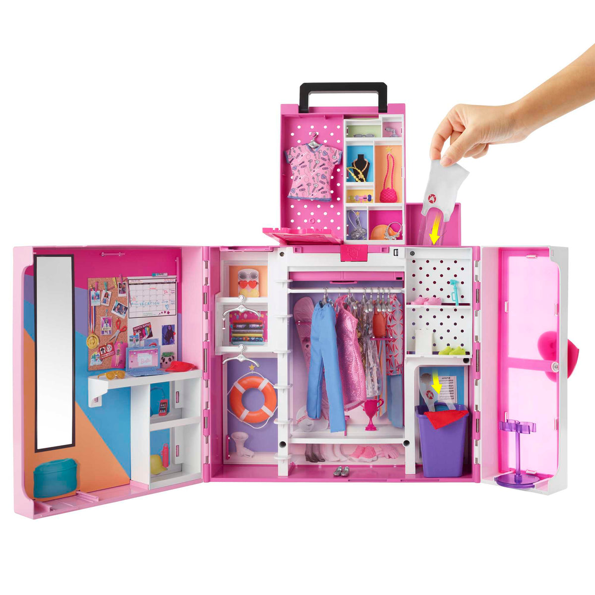 Barbie Coffret de Jeu et Poupée Placard de Rêve
