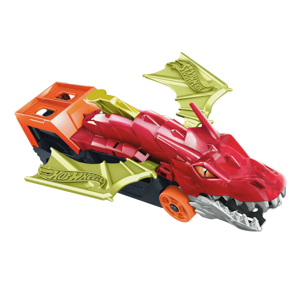 Hot Wheels City Pista de Brinquedo Reboque de Dragão