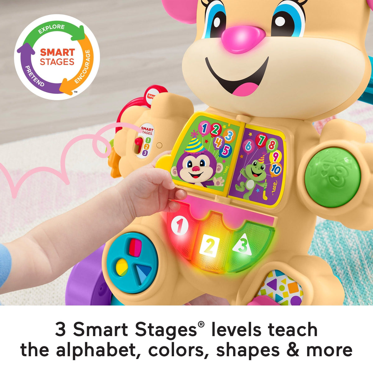 Fisher-Price Laugh & Learn Smart Stages Learn With Sis Walker Baby & Toddler Educational Toy