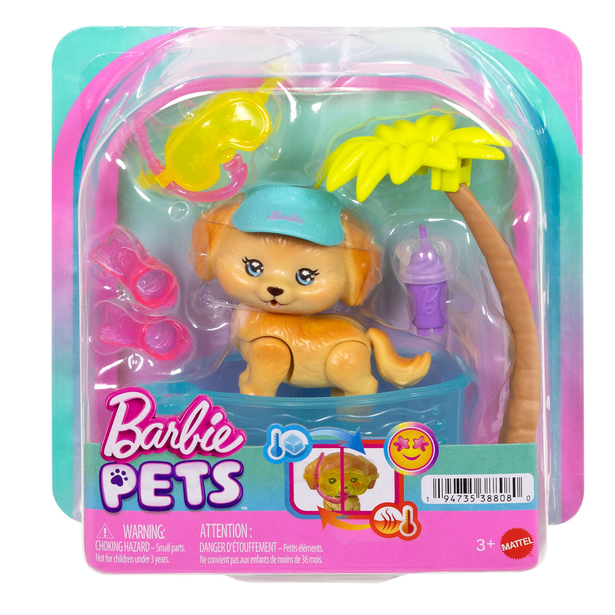 Barbie Dream Squad Pet Puppy And Pool With Color-Changing Accessories