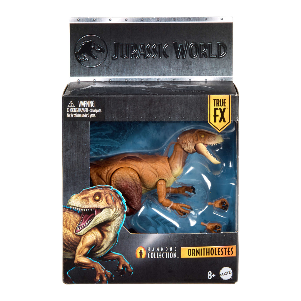 Jurassic World Hammond Collection Ornitholestes Dinosaur Figure, Deluxe Design And 18 Articulations
