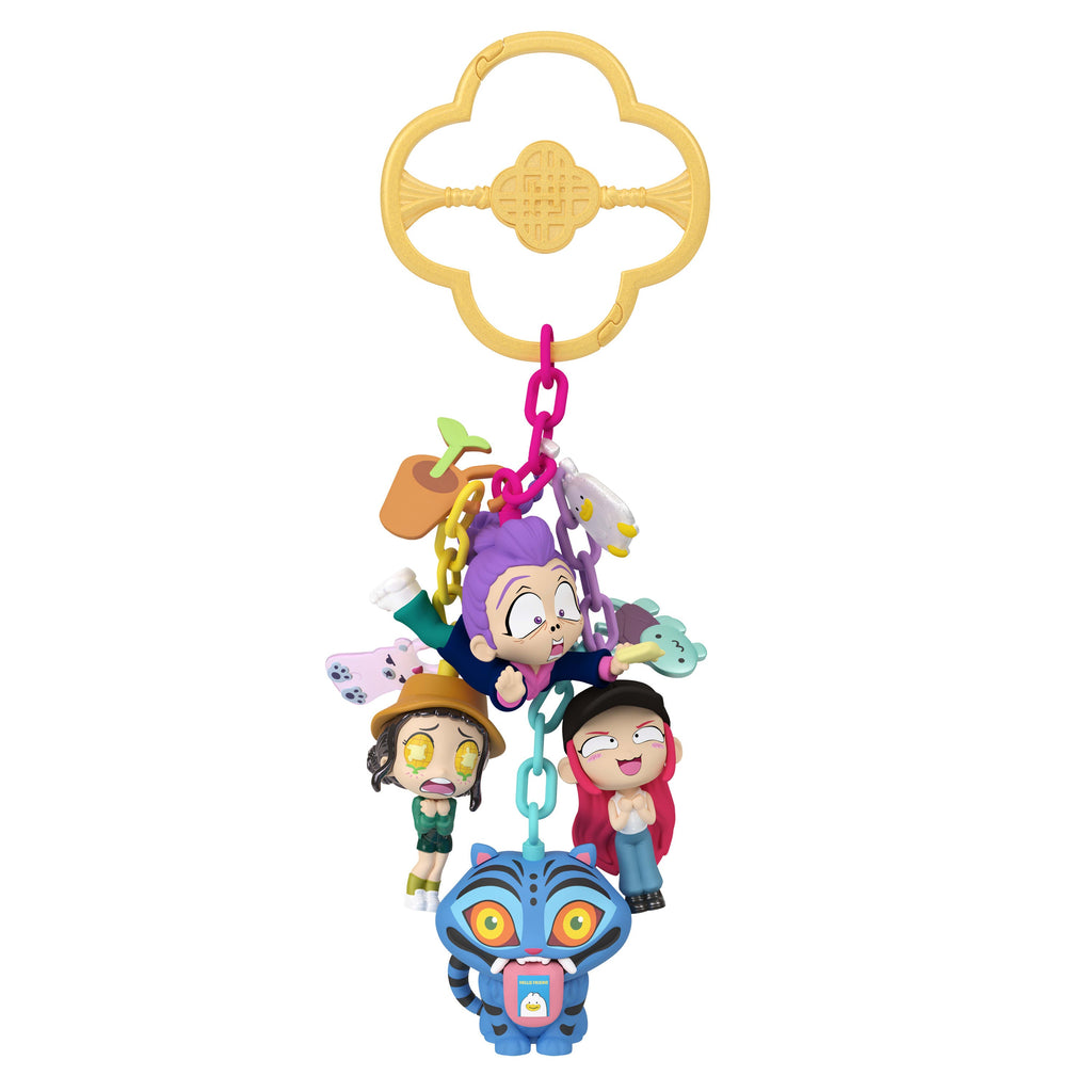 KPop Demon Hunters, Mini Collectible Keychain Figures, Huntr/X, Saja Boys, Derpy, Sussie, & Accessories