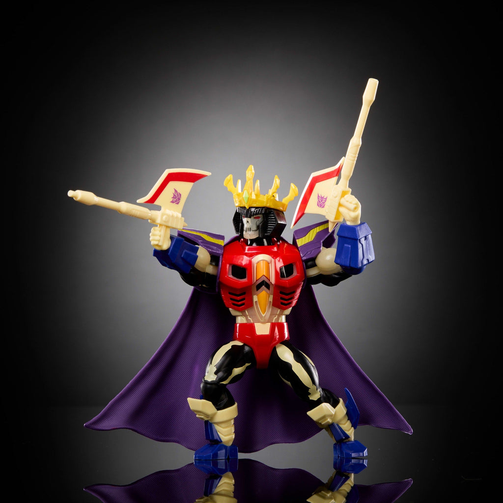 Masters Of The Universe Origins & Transformers Starscream Armor Scare Glow Action Figure, MOTU Toy