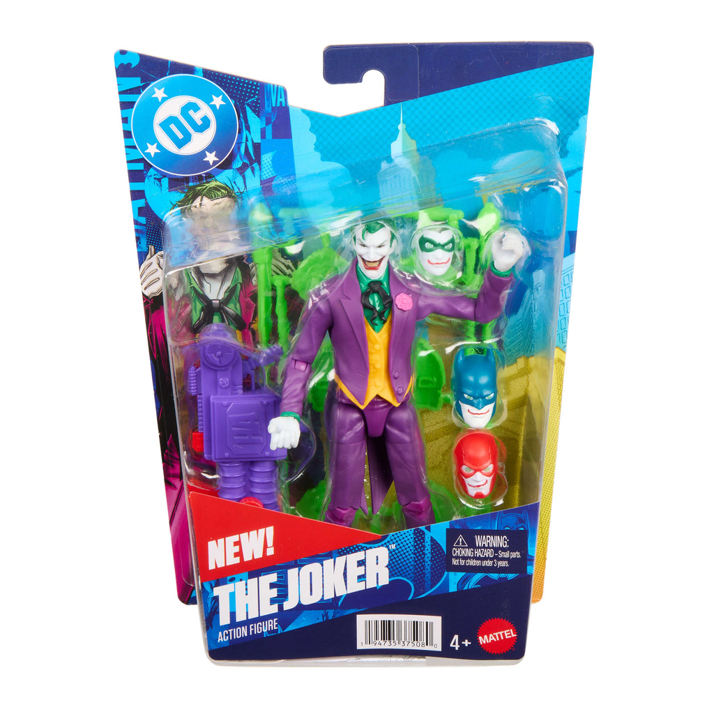DC Premier 6.5 Inch The Joker Action Figure Series 1, 22 Articulations, Chatter Teeth Weapon