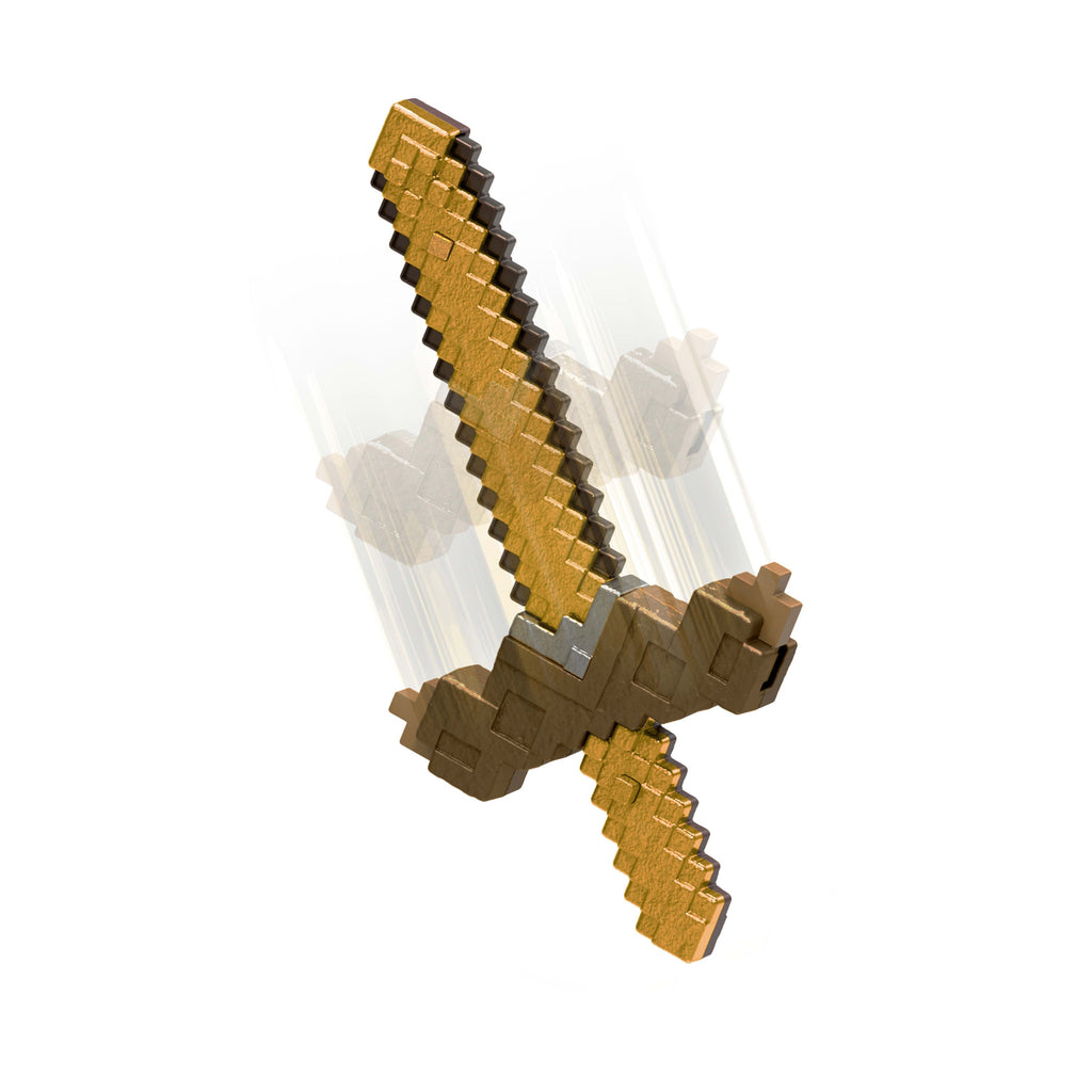 Minecraft Vanilla Figura de Accion Espada‑Pico Transformable