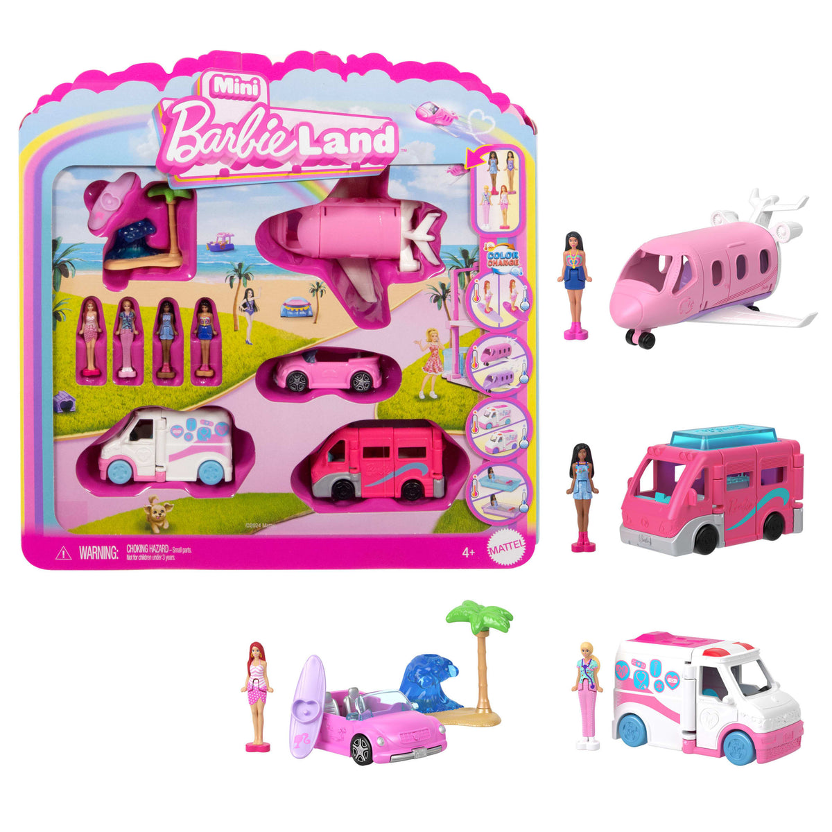 Barbie Mini BarbieLand Vehículo para Muñecas Paquete de Vehículos