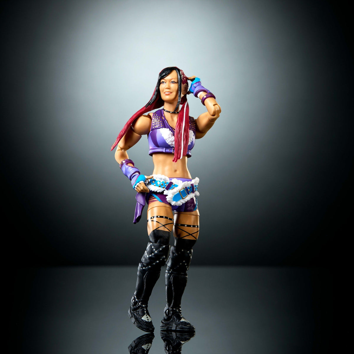 WWE Elite Iyo Sky Action Figure, Series #122 Set, 6-Inch Collectible With Articulation & Accessories