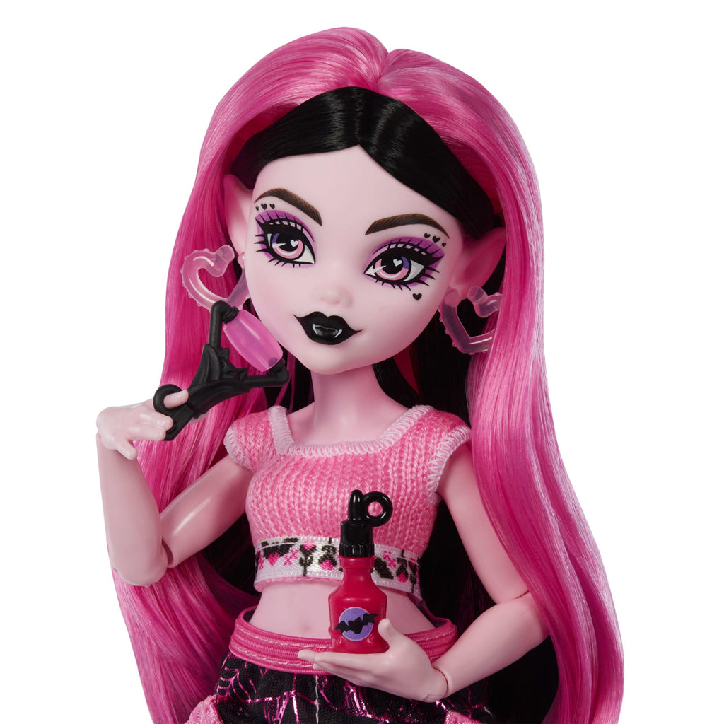 Monster High Self-Scare Secrets Draculaura Fashion Doll With 13 Realistic Accessories