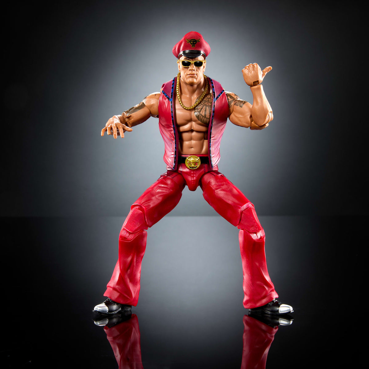Wwe X Street Fighter Figurine Articulée The Rock Final Boss