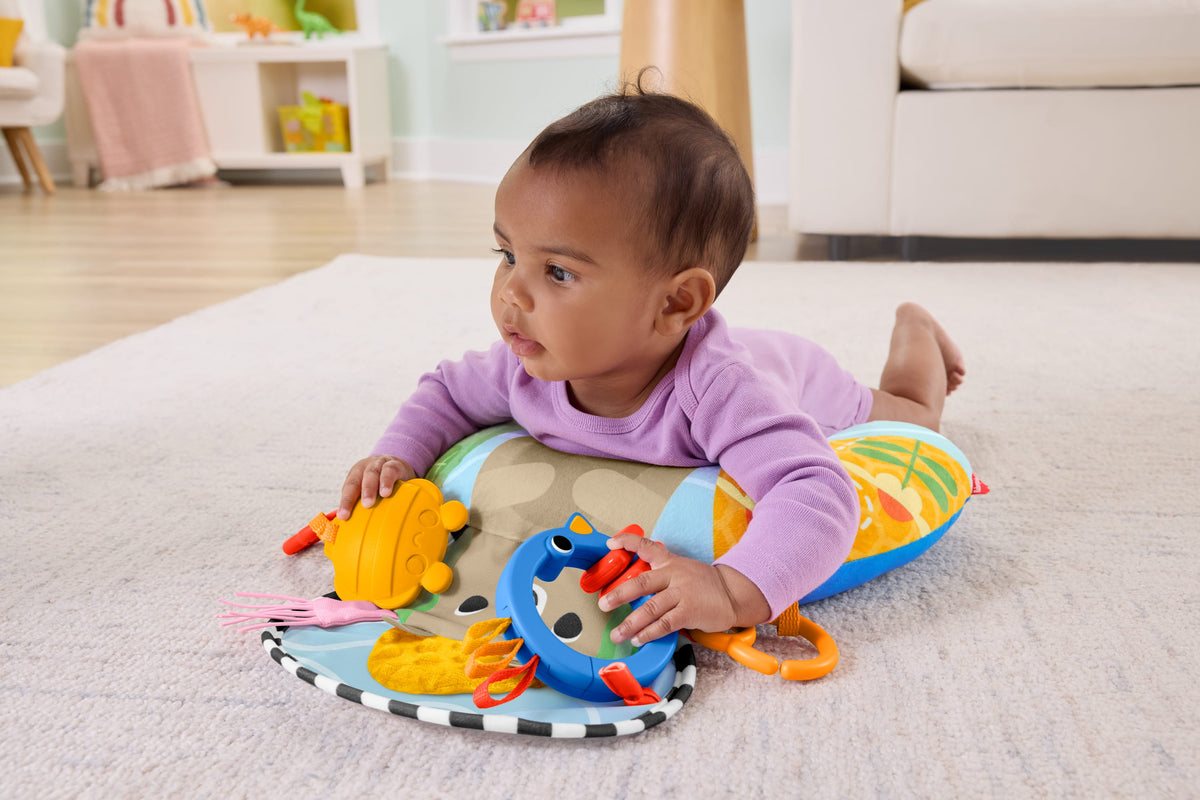 Fisher-Price-Coussin Sensoriel Jeu à Plat Ventre-Coussin D’Appui Pour Bébé