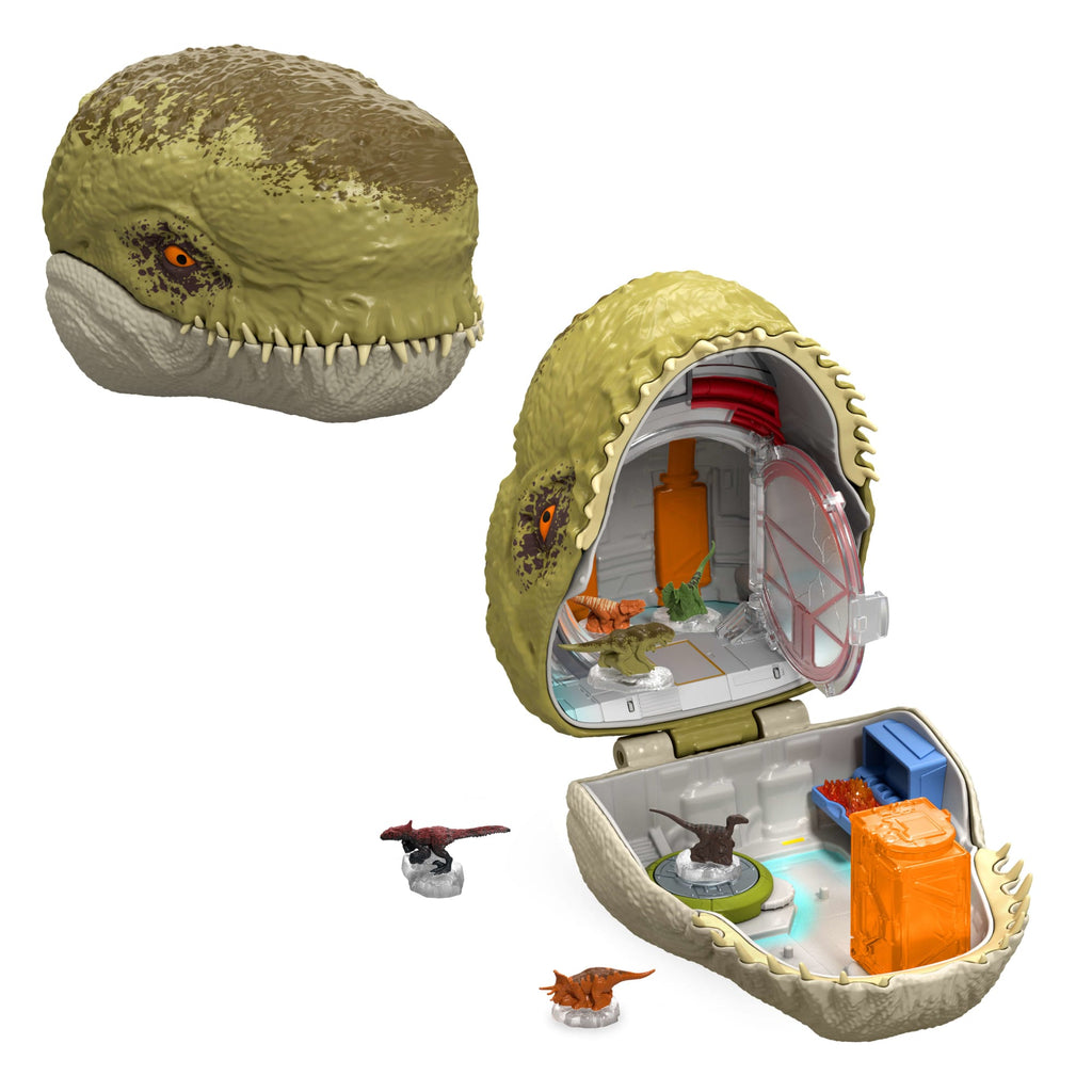 Jurassic World Rebirth Micro Adventure Mutadon Head, Playset interactive Features & Small Figures