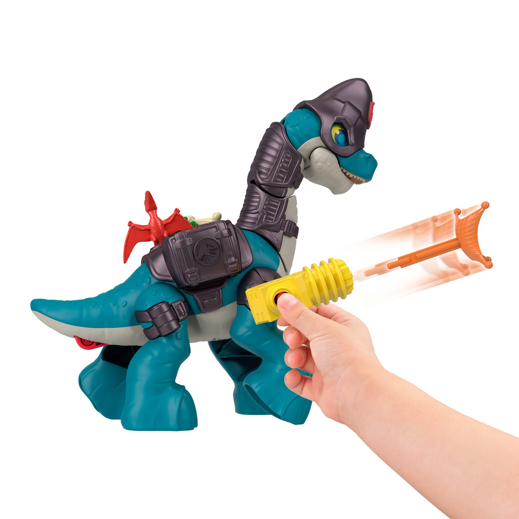 Imaginext Jurassic World Set With  Search & Explore Brachiosaurus, 5 Accessories