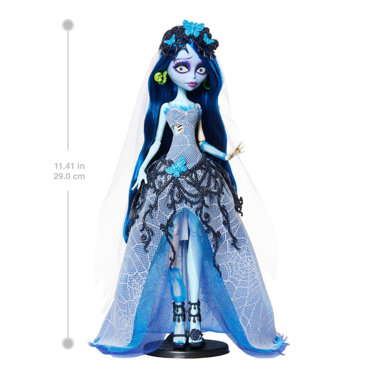 Monster High Skullector Corpse Bride Collectible Doll, Emily in Gothic Wedding Dress With Veil