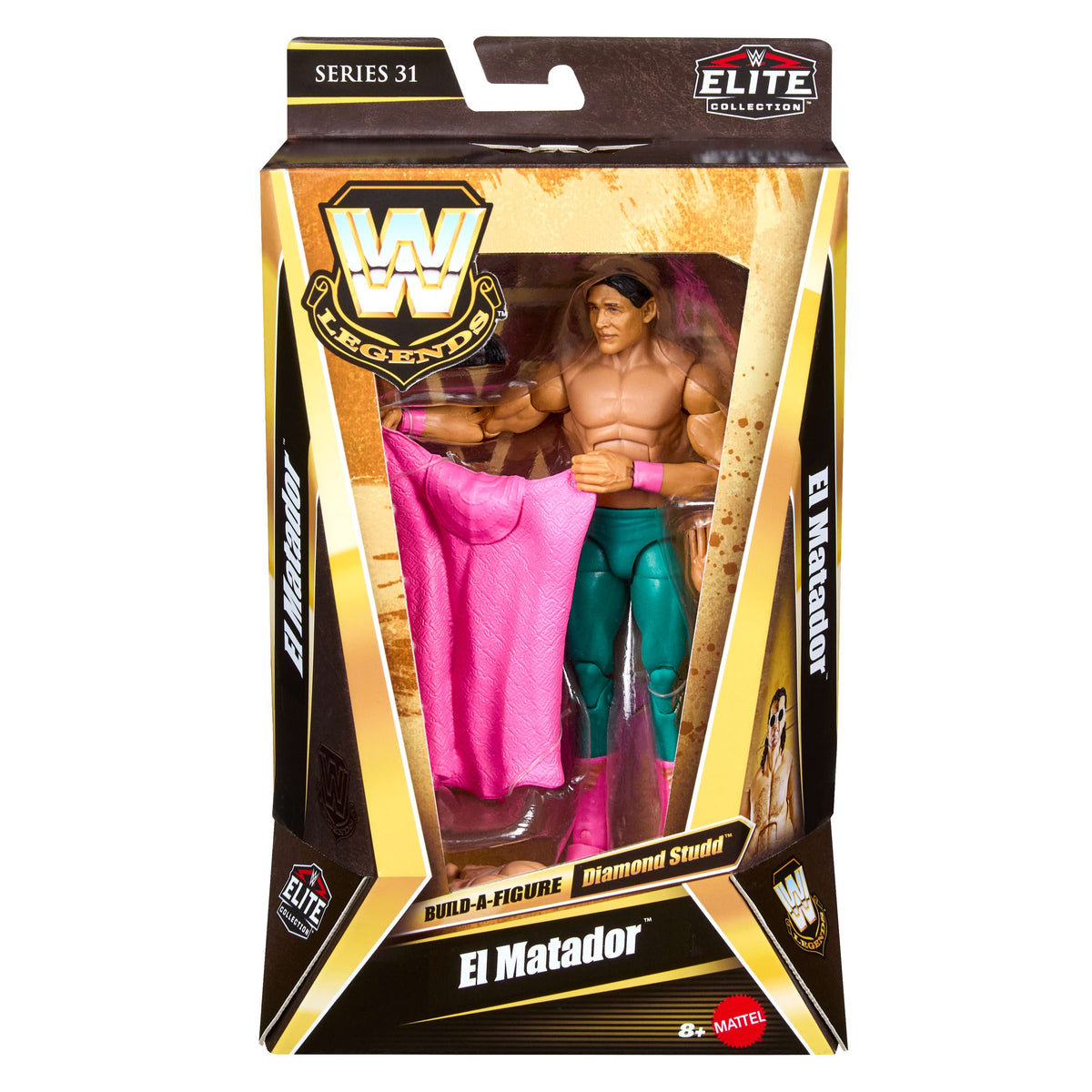 WWE Elite Legends El Matador Action Figure & Accessories, Series 31 6-inch Collectible Set