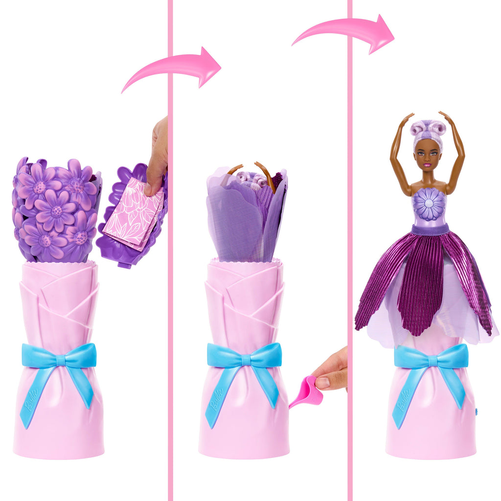 Barbie Petal Pop Boneca Barbie Reveal Margarida Roxa
