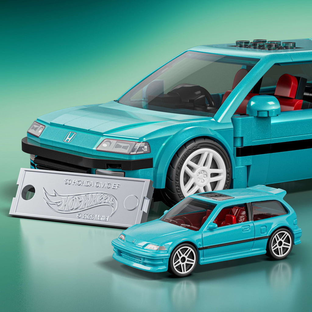 Hot Wheels Coffret Mattel Brick Shop Série Speed Custom Honda Civic Ef de 1990