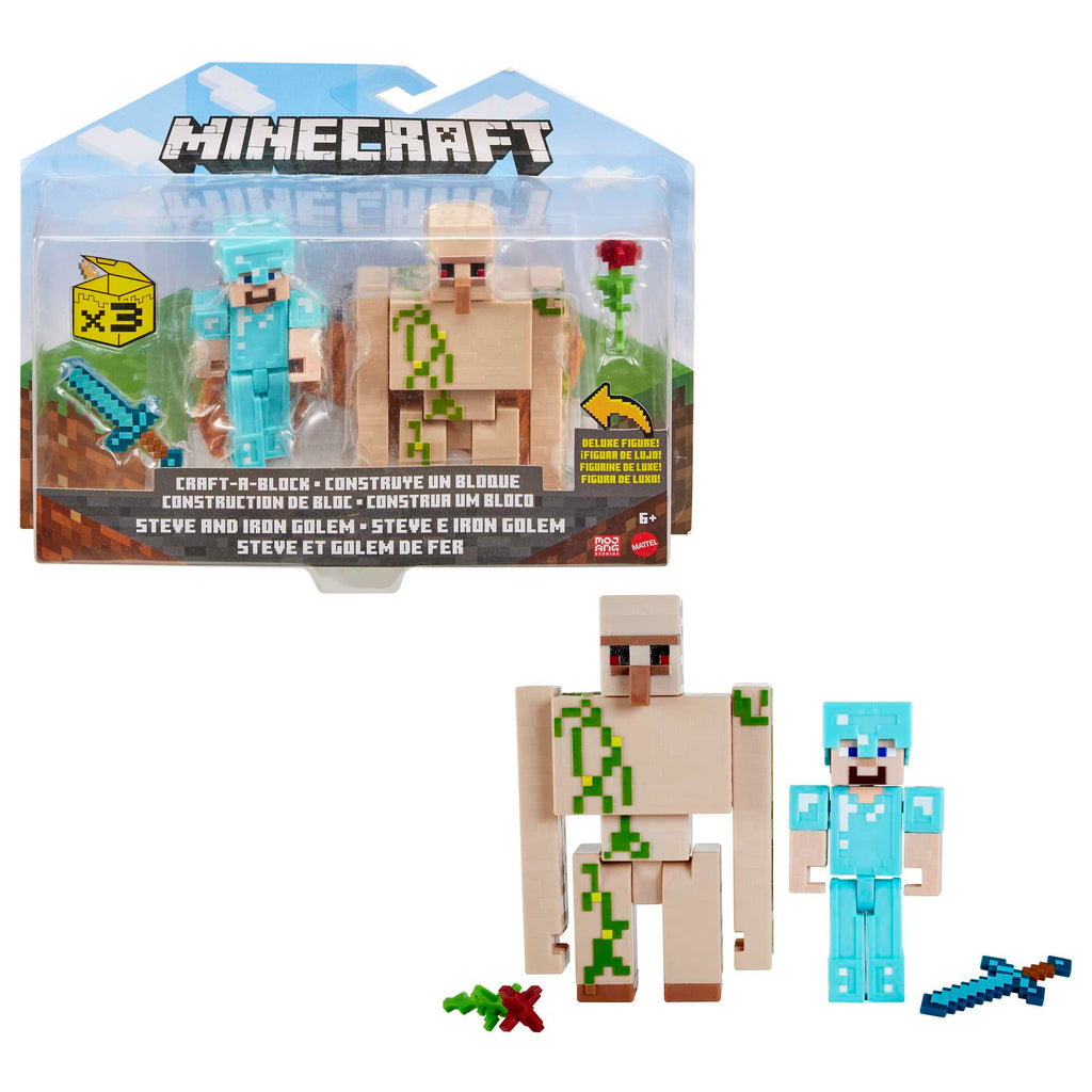 Minecraft Vanilla Figura de Acción 2-Pack de 3.25