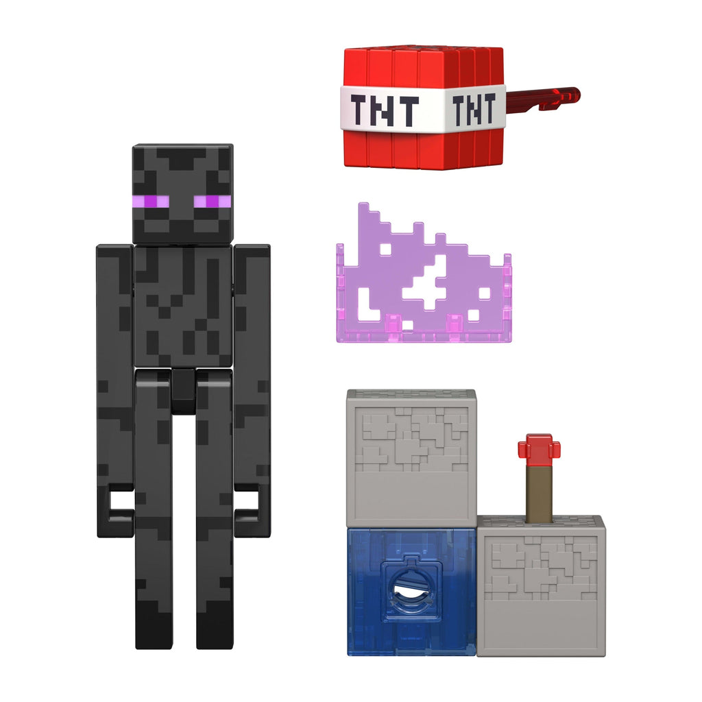 Minecraft Enderman Action Figure & Accessory Set, 3.25-Inch Scale Collectible Toy & Building Piece