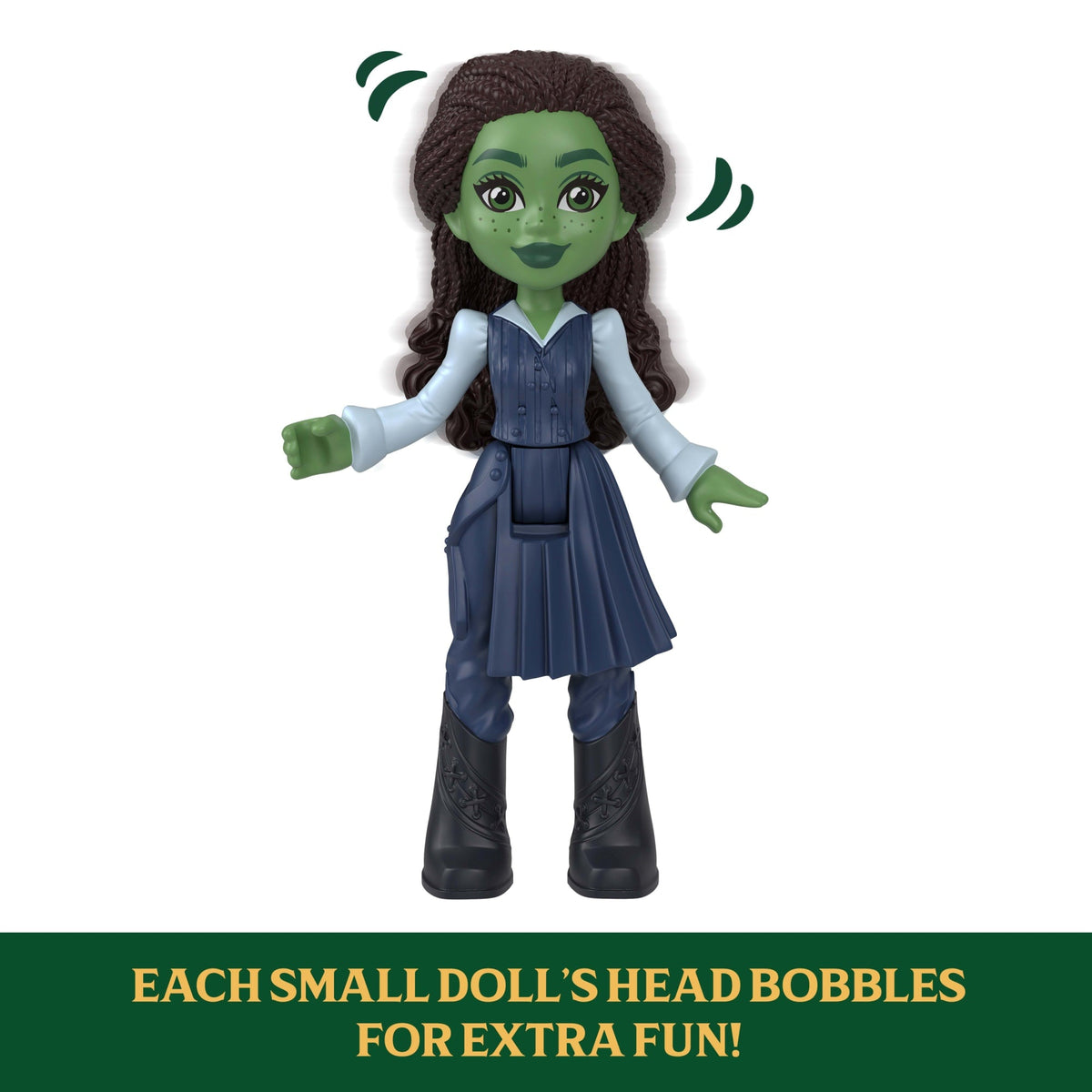 Universal Pictures’ Wicked Emerald City Train Small Doll Playset, 3 Play Spaces & 15 Total Pieces