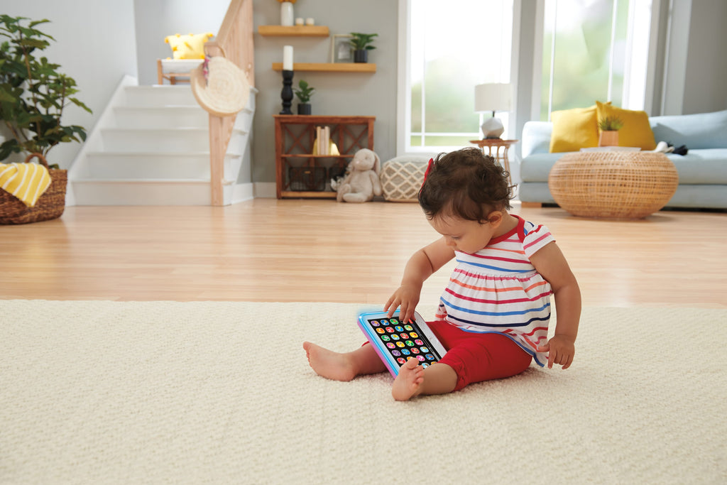 Fisher-Price Ríe y Aprende Juguete para Bebés Tablet De Aprendizaje Crece Conmigo Rosa