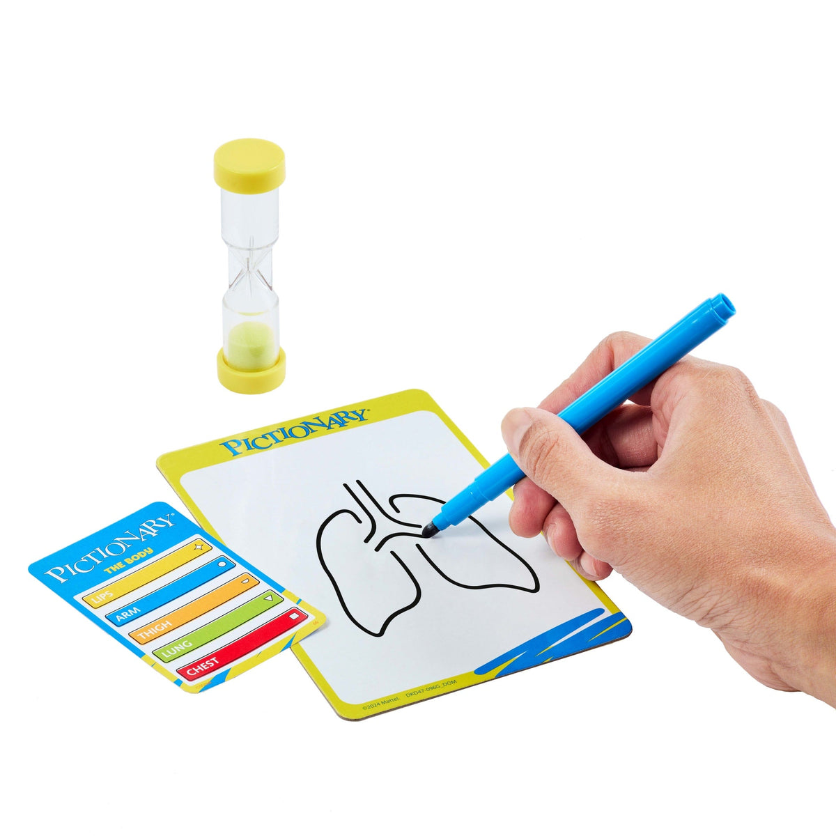 Pictionary Family Board Game For Kids, Adults And Game Night With Erasable Boards And Markers