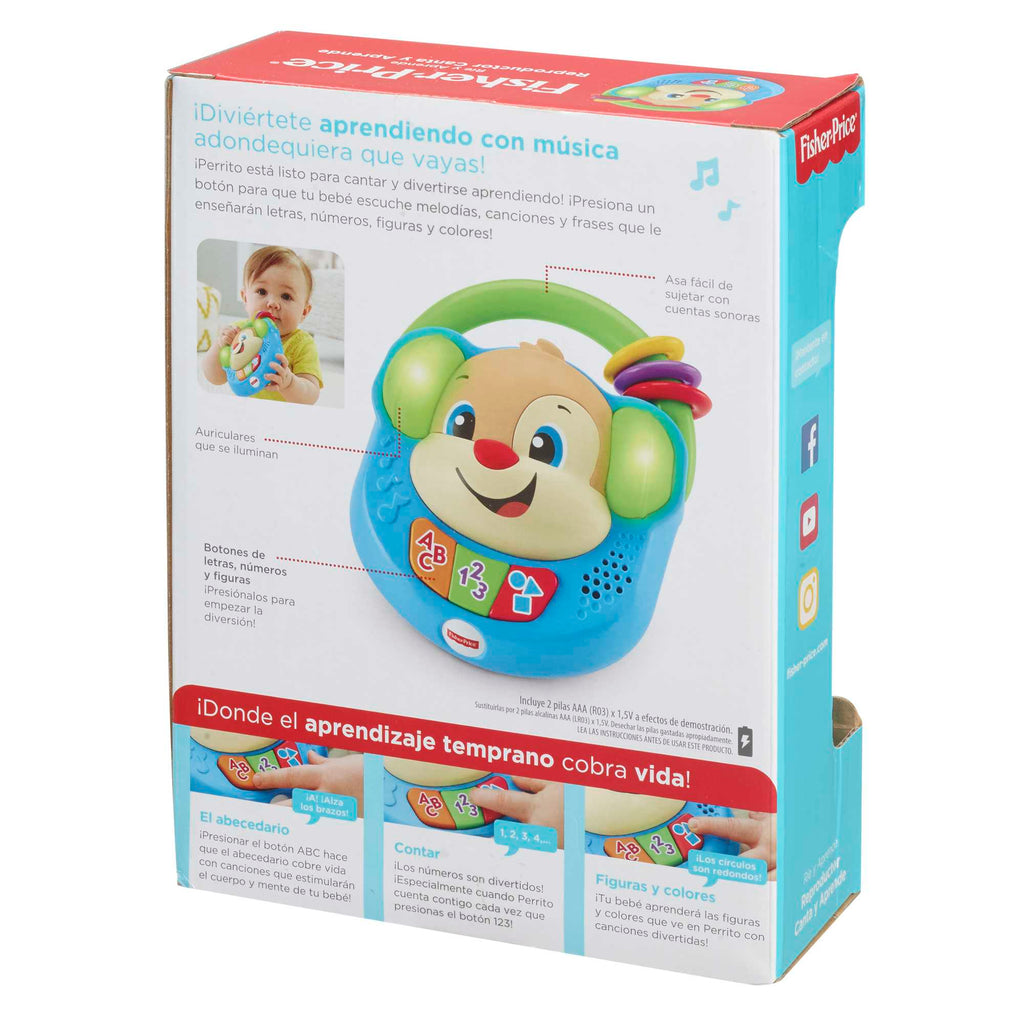 Fisher-Price Ríe y Aprende Juguete para Bebés Reproductor Canta y Aprende