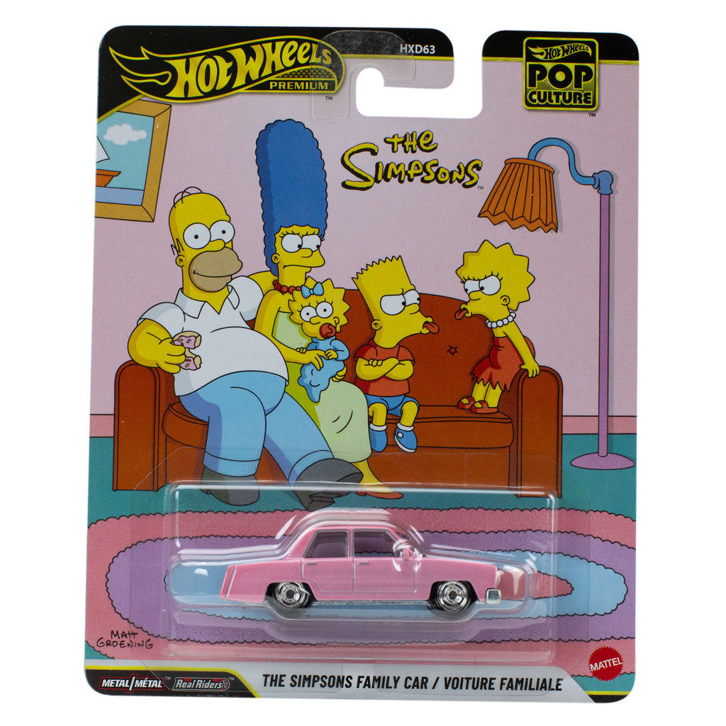 Hot Wheels Collector Vehículo de Colección Auto Cultura Pop Auto Familiar Los Simpsons