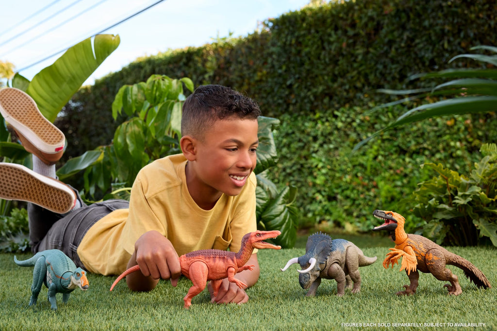 Jurassic World Rebirth Wild Roar Spiclypeus Dinosaur Toy, Tail Controlled Attack Chomp & Sound