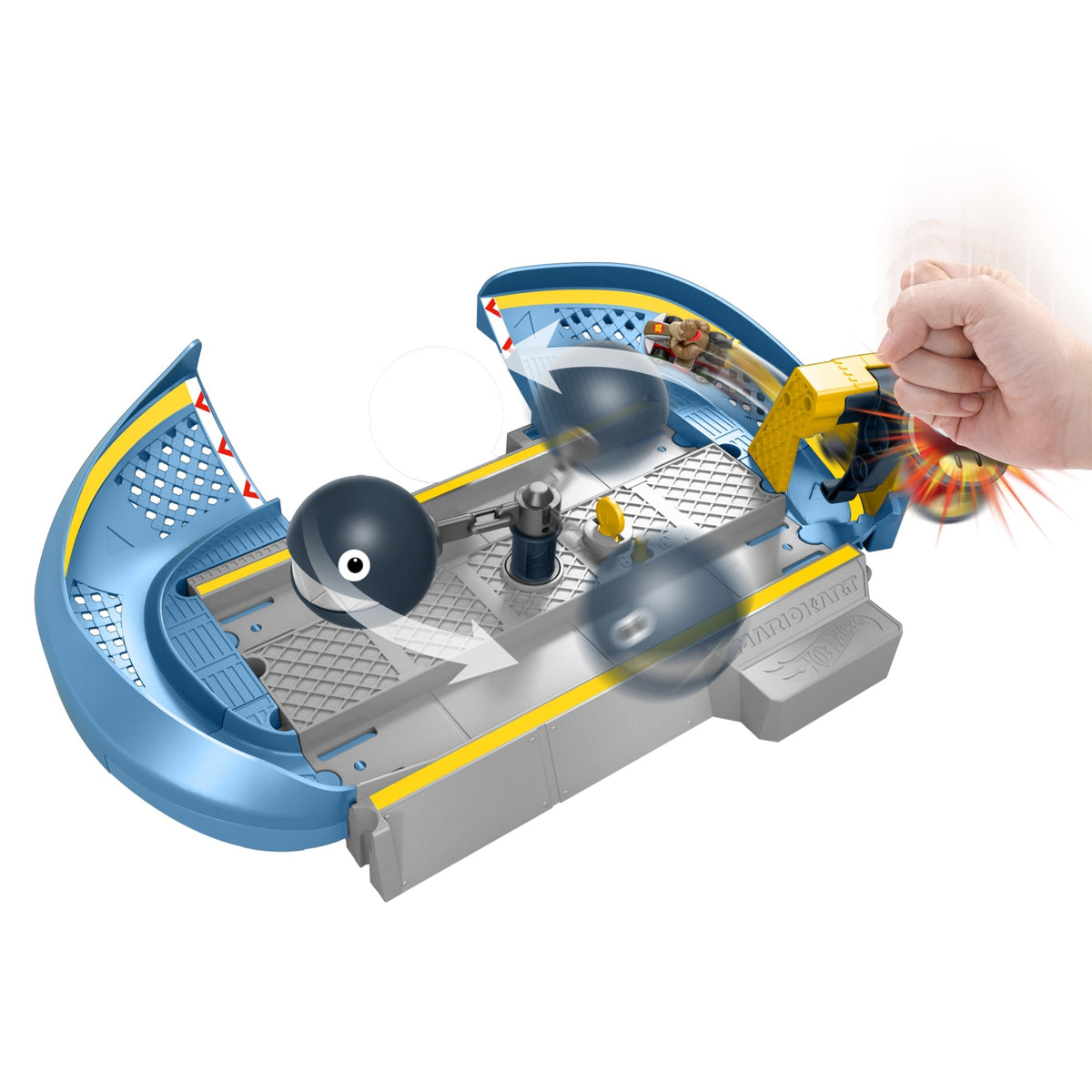 Hot Wheels Mario Kart Pista de Brinquedo Chain Chomp