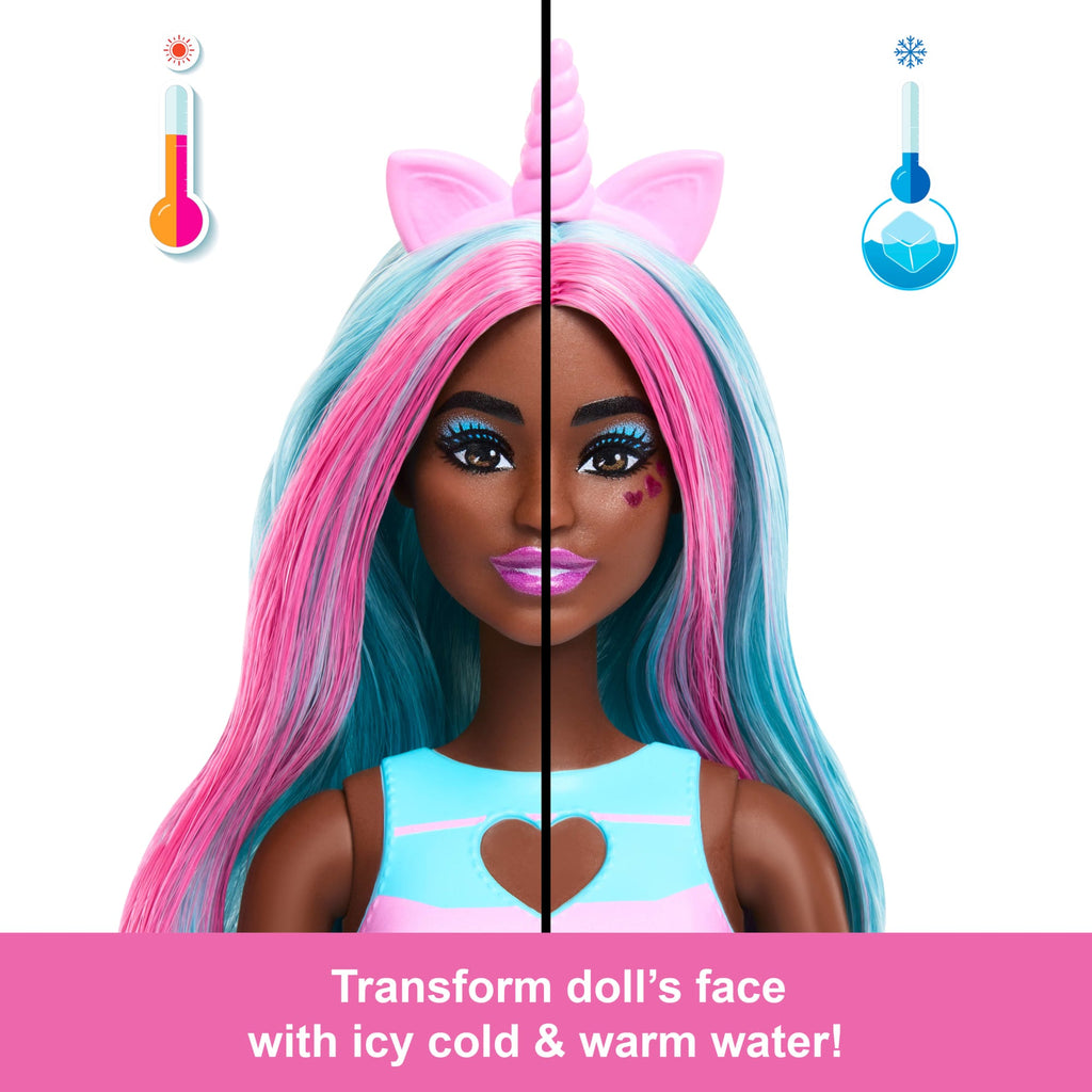 Barbie Pop Reveal Shakes Series Doll & Accessories Set, Scented Sweet Unicorn Fashion Doll