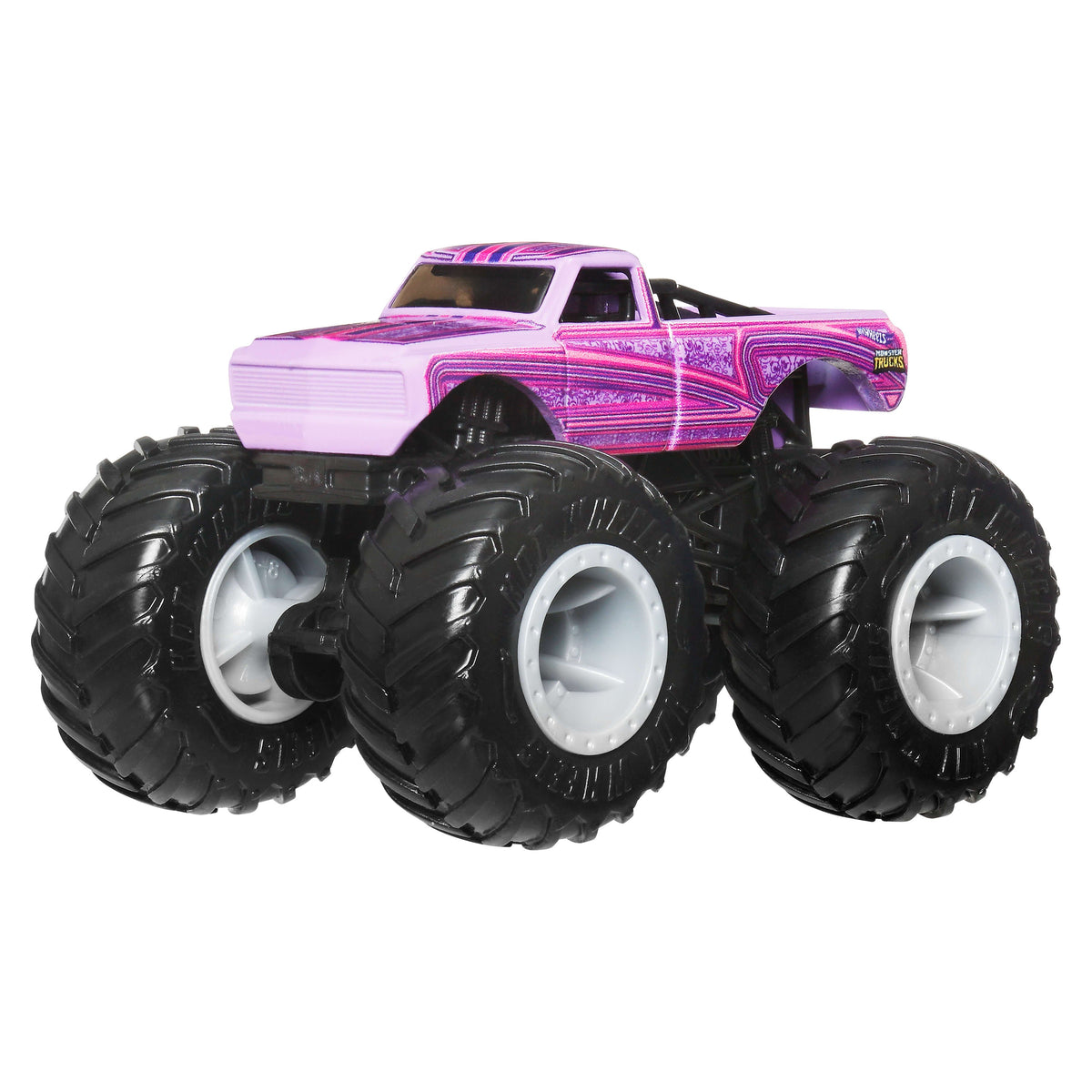 Hot Wheels Monster Trucks 4-Pack, Set Of 4 1:64 Scale Toy Trucks With Giant Wheels