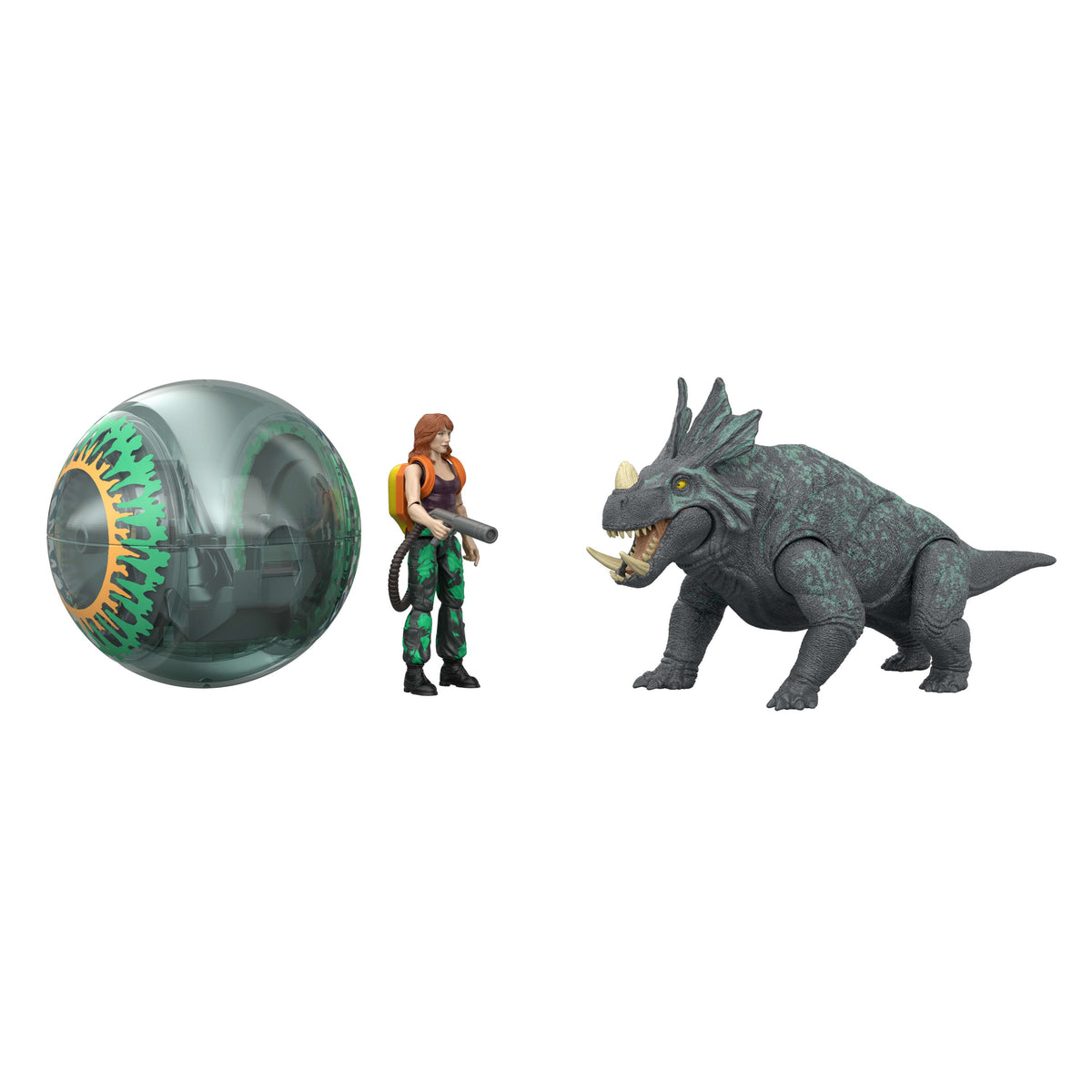 Jurassic World Legacy Collection Reimagined Claire & Gyrosphere Escape Pack With Dinosaur Figure