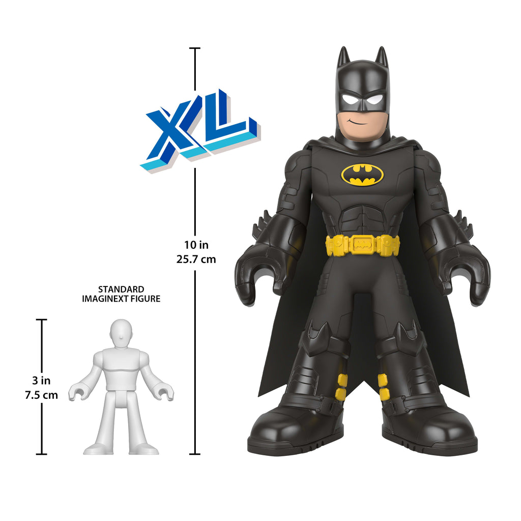 Imaginext DC Super Friends XL 9-Inch Batman Action Figure With Articulation, Wearing Hero Look