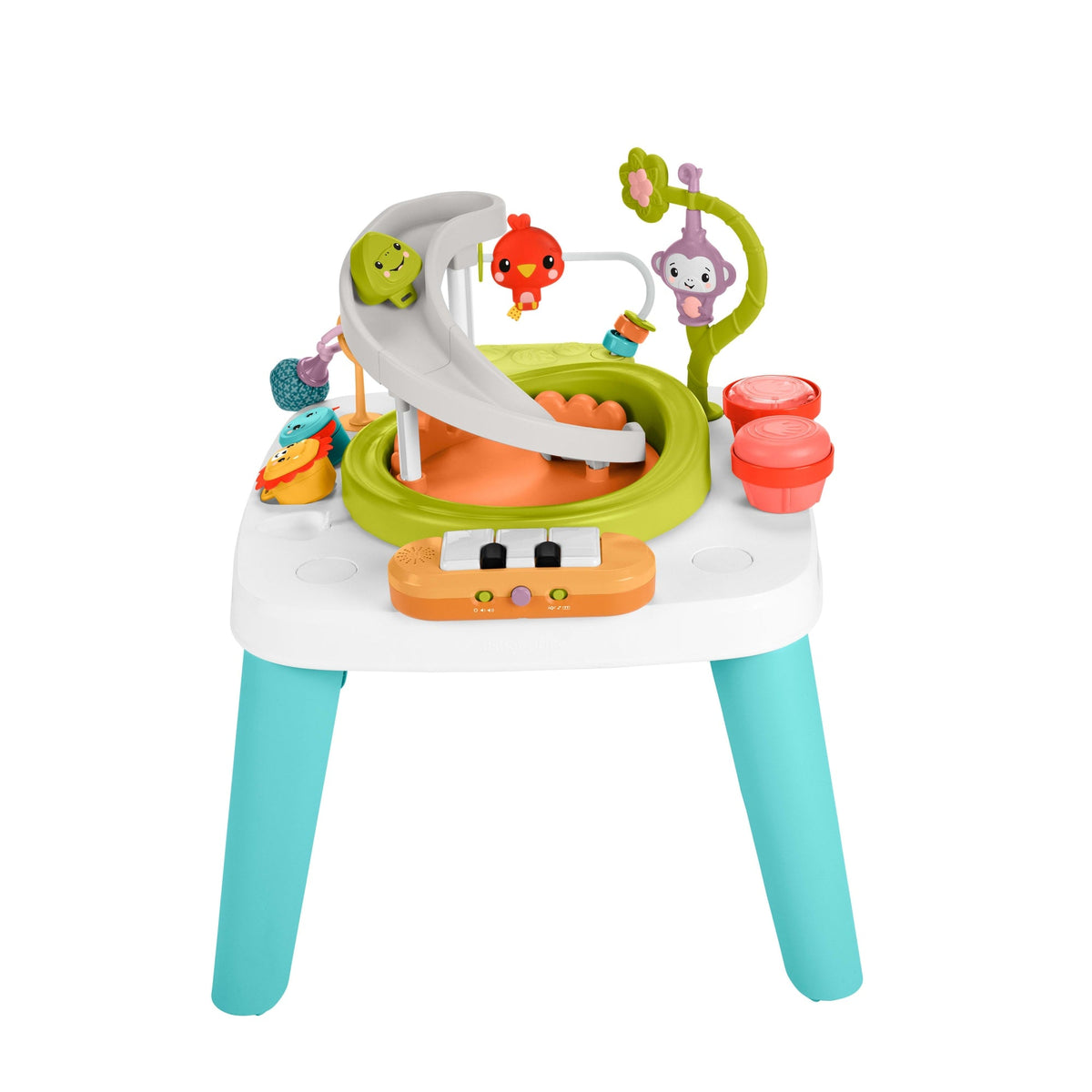 Centre D’Activités Musicales Pour Bébés et Table de Jeu Pour Tout-Petits Singe Violet 2 en 1 Fisher-Price