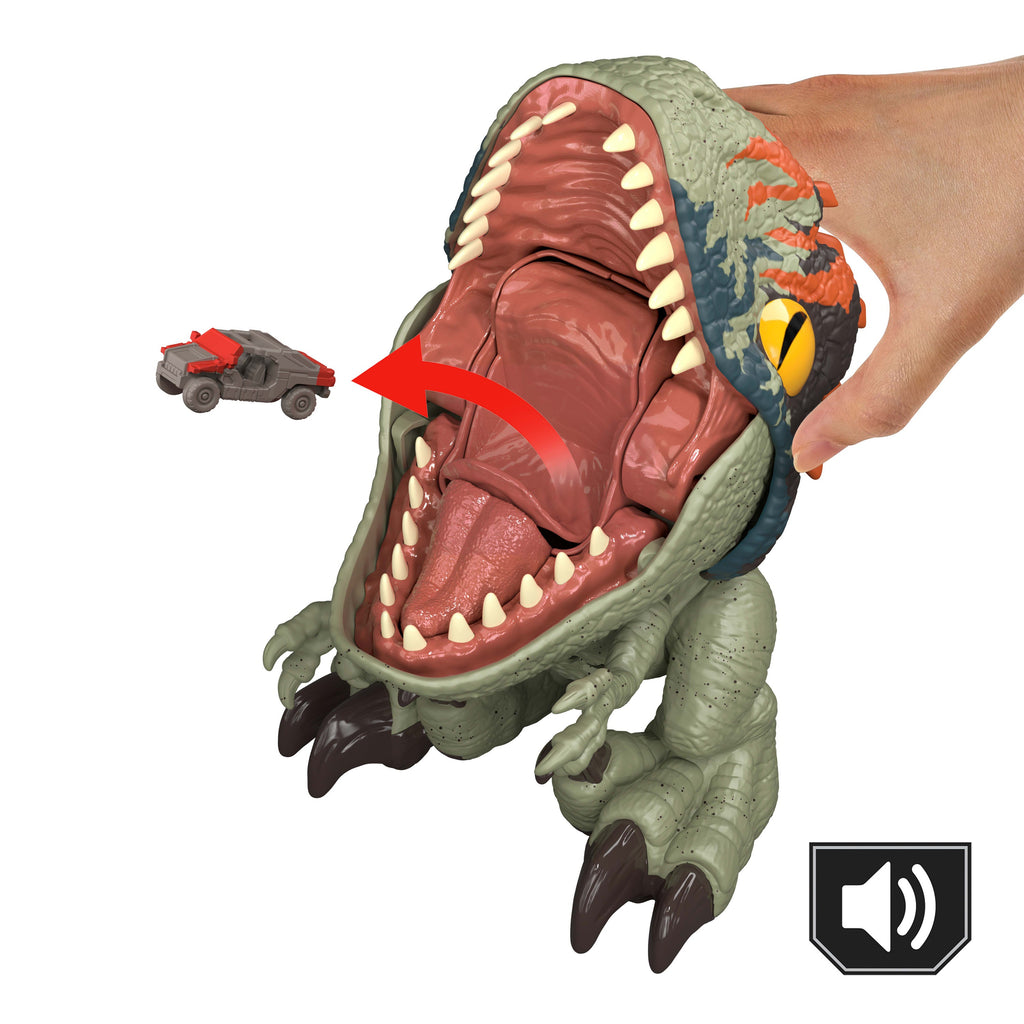 Jurassic World Fierce Feeder Velociraptor Dinosaur With Swallow And Spit Interactive Feature