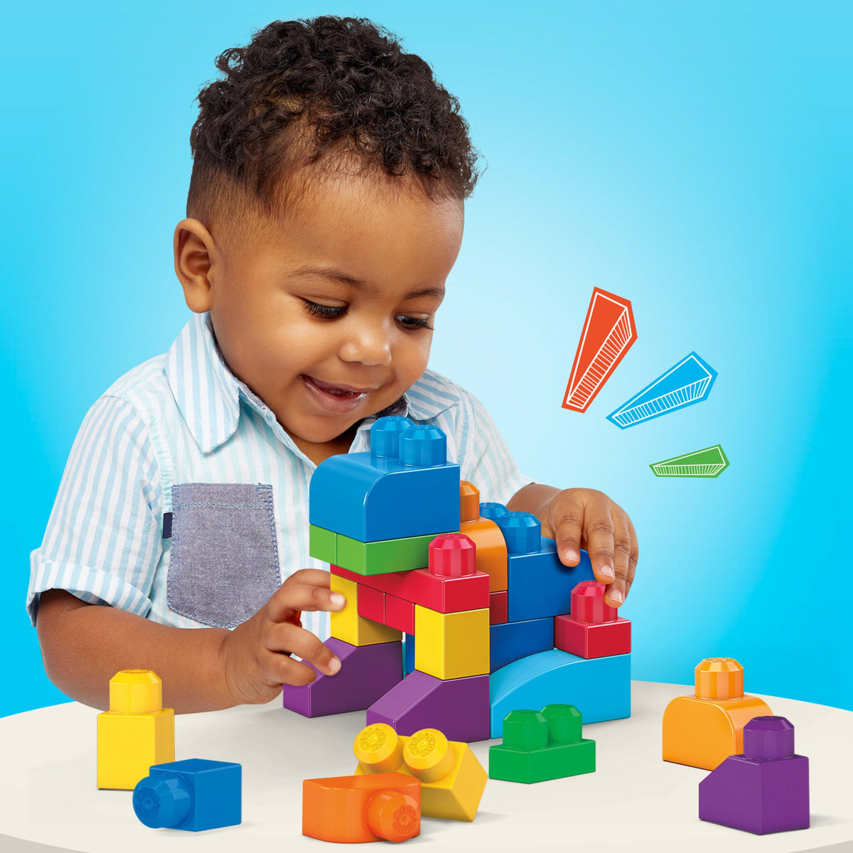Mega Bloks Bolsa Clásica De Construcción con 60 Bloques
