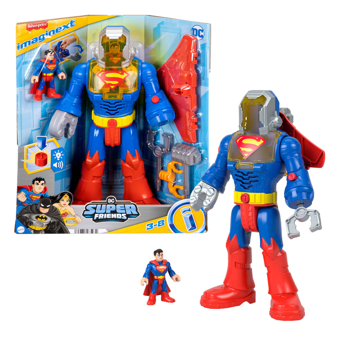 Imaginext DC Super Friends Figura de Acción Superman Insider