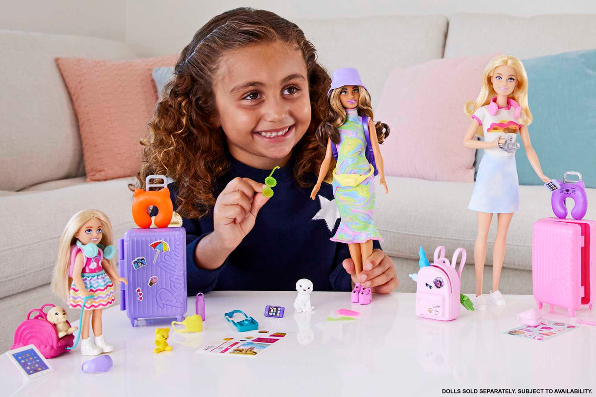 Barbie®-Chelsea en Voyage-Coffret Avec Chiot et Accessoires
