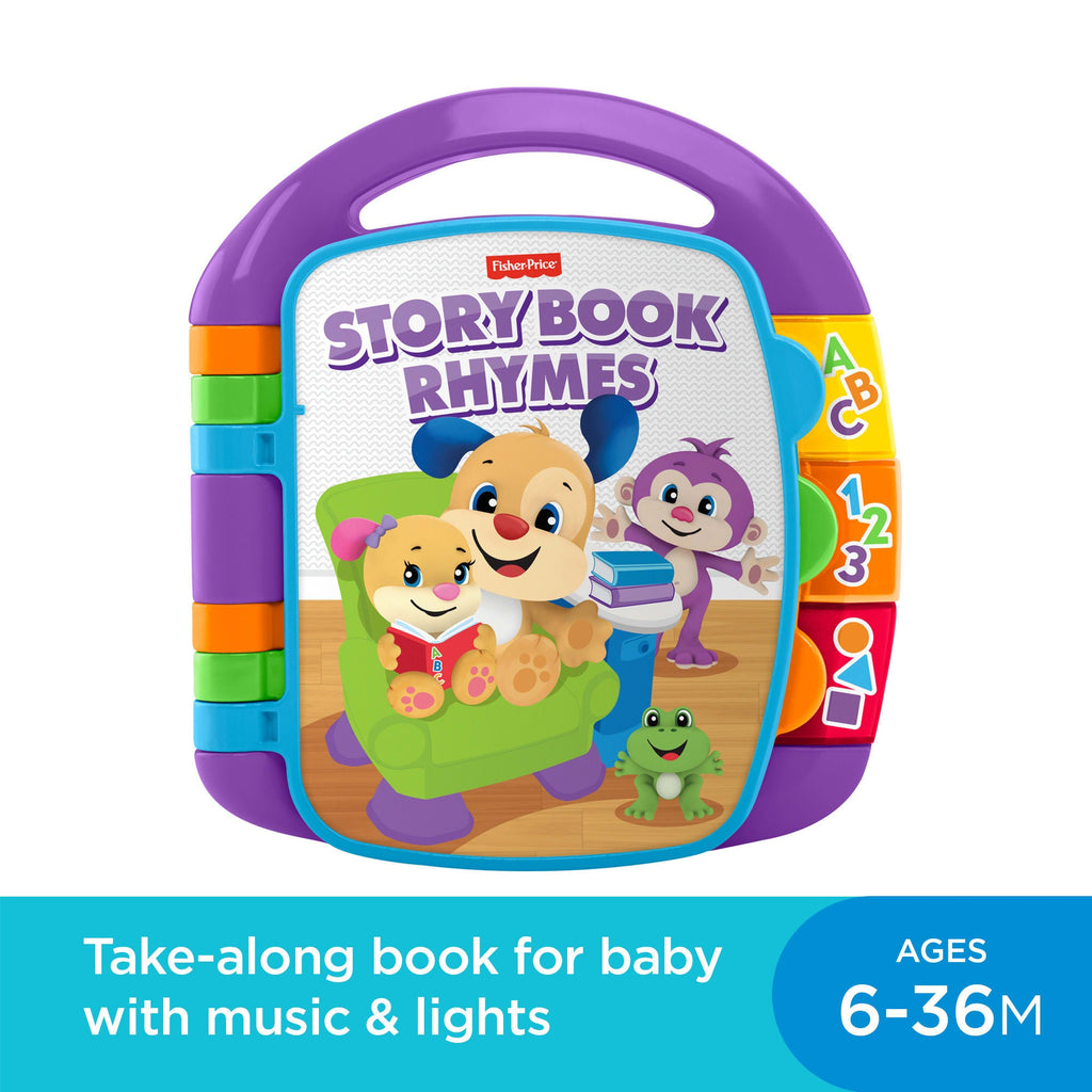 Fisher-Price Laugh & Learn Storybook Rhymes Musical Electronic Learning Toy For Baby & Toddler