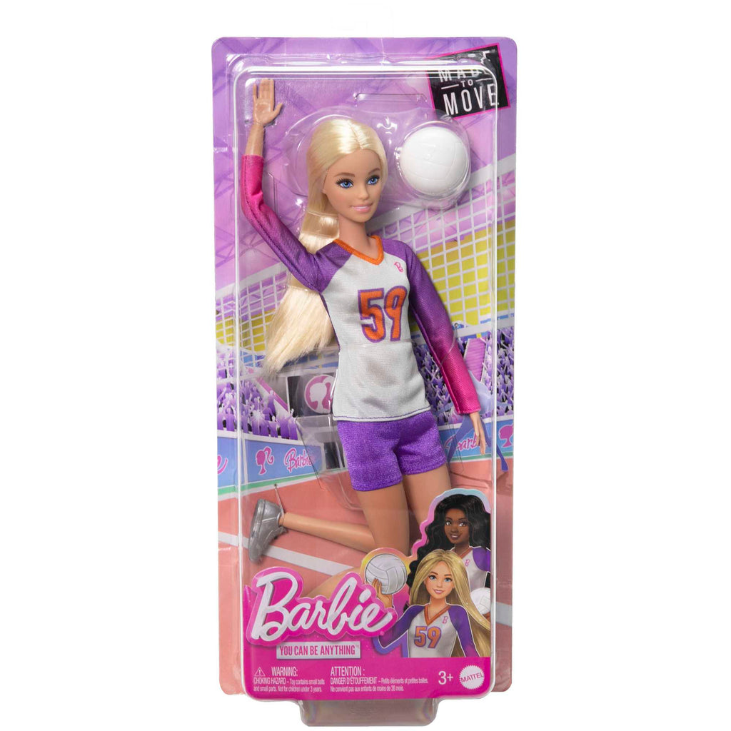 Barbie Doll & Accessories, Made To Move Career Volleyball Player Doll