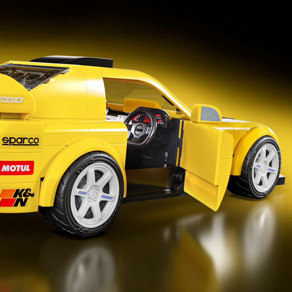 Mattel Brick Shop Hot Wheels ’07 Honda S2000 Building Toy Kit (257 Pieces), For Collectors | Mattel